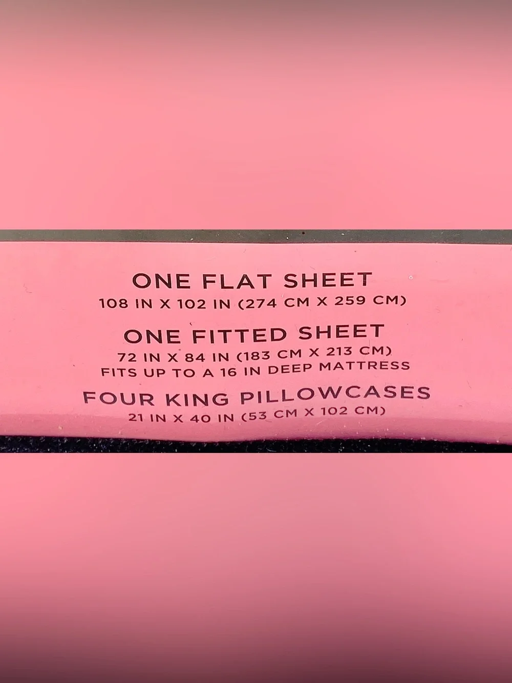 Juicy Couture Black Cal King Sheet Set Solid Black NEW